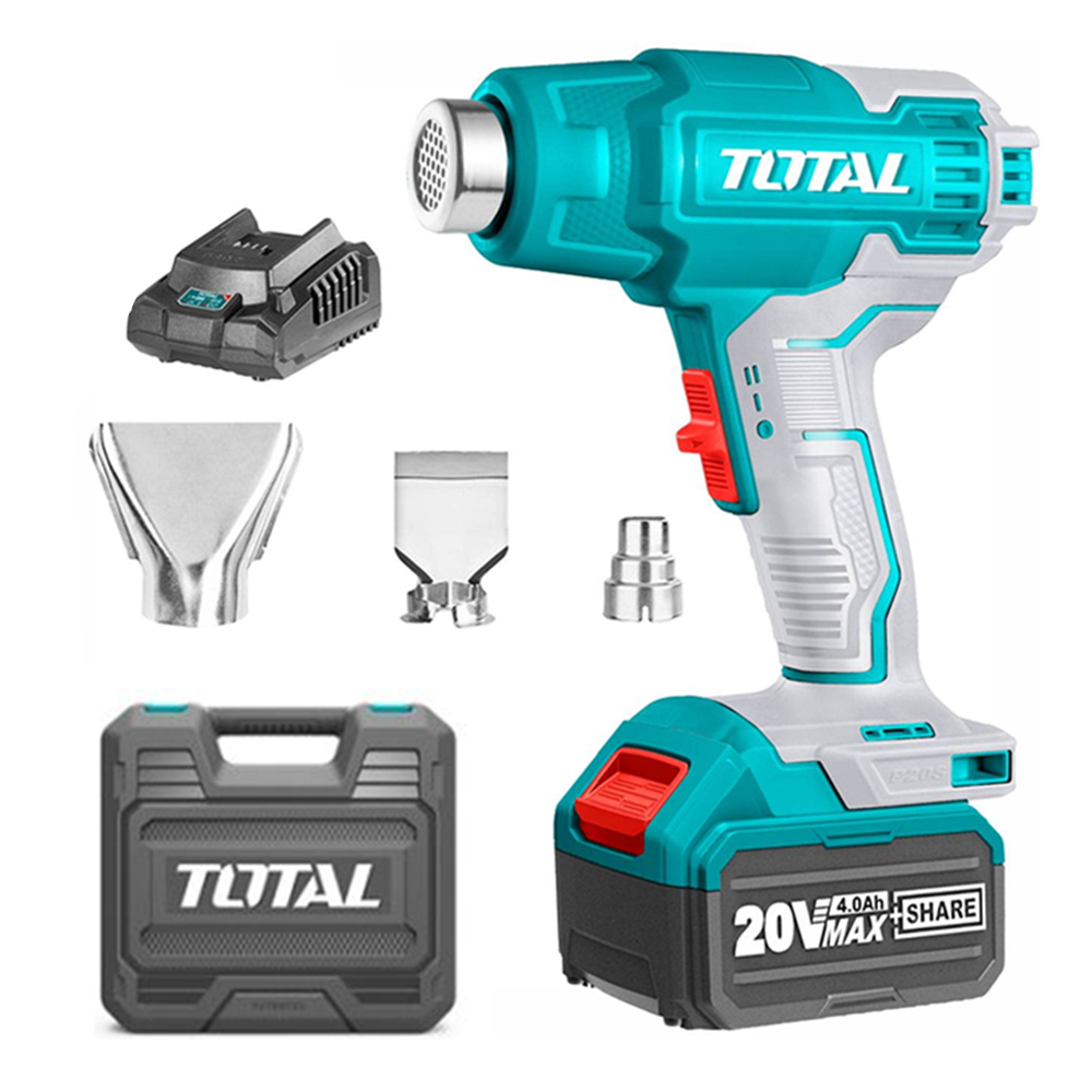 PISTOLA DE CALOR TOTAL TBLI20025 INALÁMBRICA 20 V BAT+ CARG - 1