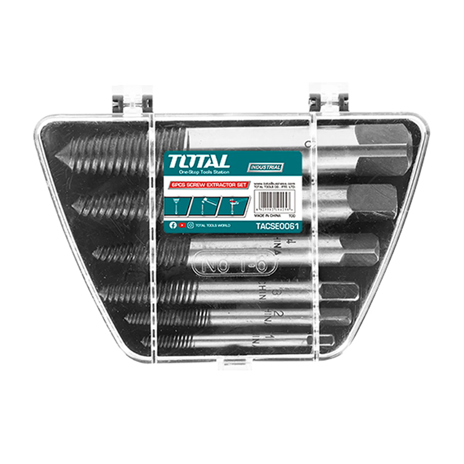 EXTRACTOR TORNILLO PERNOS CORTADOS 6 PIEZAS TOTAL TACSE0061 - 1