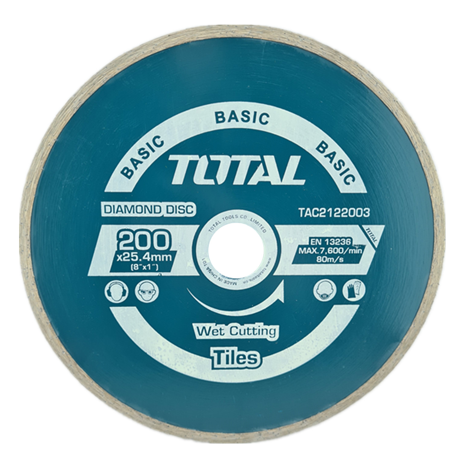 DISCO DIAMANTADO TOTAL TAC2122003 CORTE HUMEDO 8 200 MM - 1