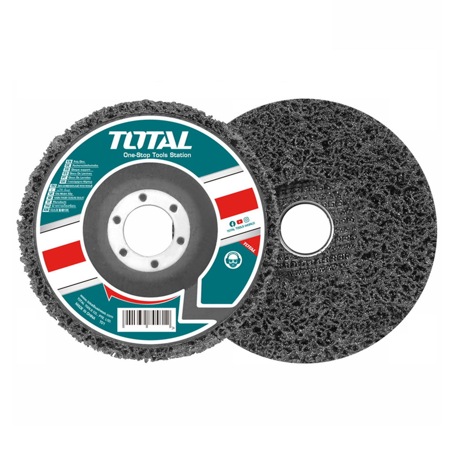 DISCO TOTAL TAC651151 PULIR REMOVEDOR PINTURA OXIDO 4 1/2 115 MM - 1