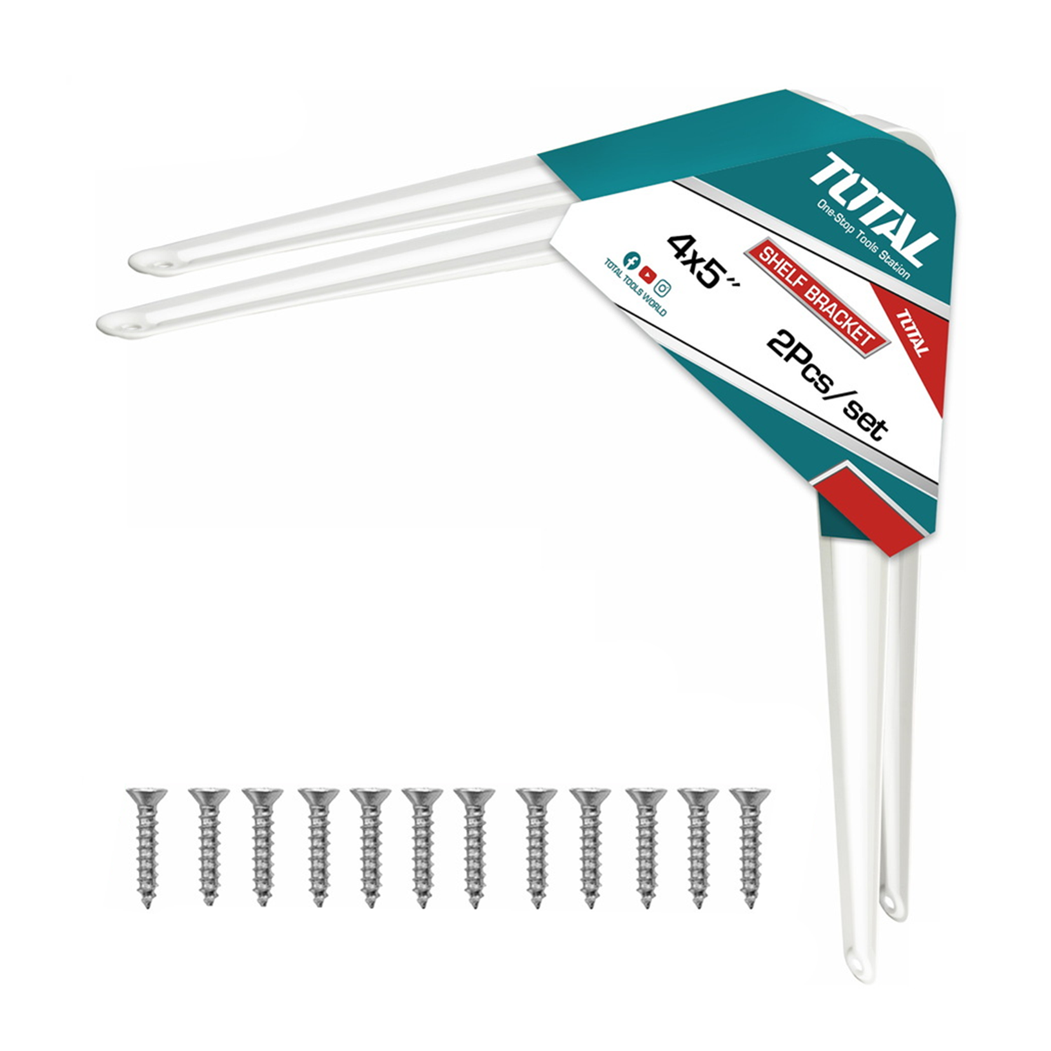 SOPORTE ESCUADRA PARA REPISA ESTANTE 4''X5'' 2 UNDS TOTAL - 1