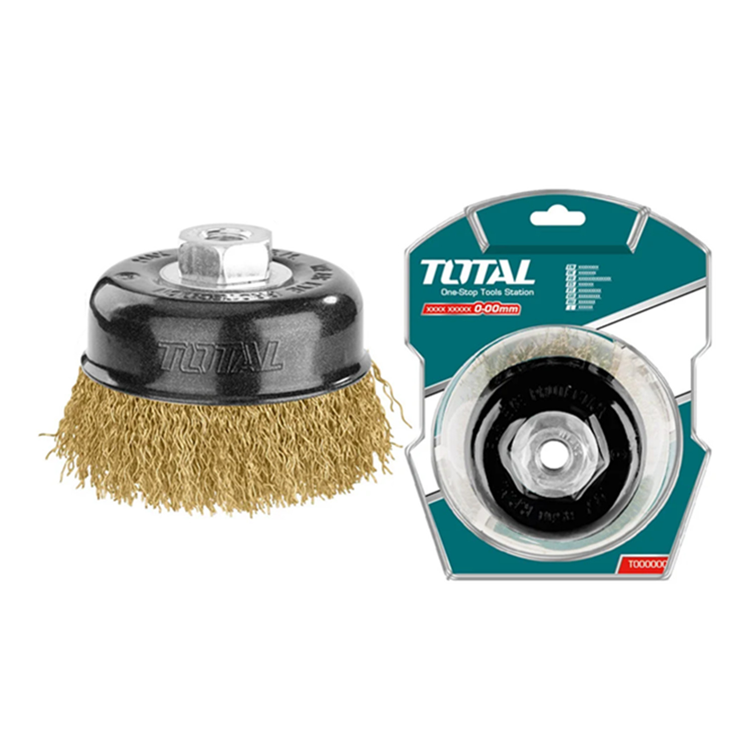 ESCOBILLA TOTAL TAC31035 DE COPA RIZADA 75 MM ESMERIL - 1