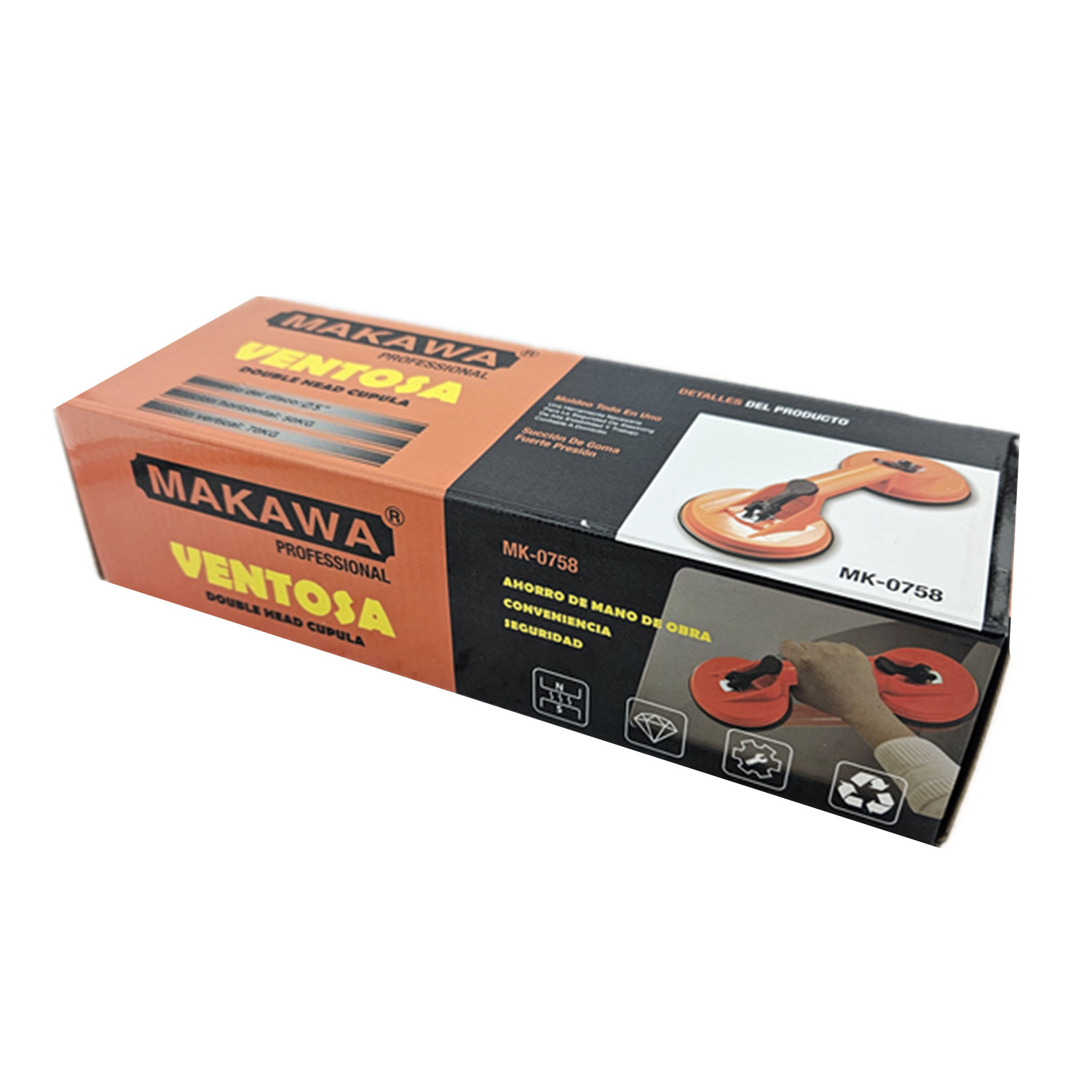 VENTOSA MAKAWA MK0758 DOBLE VIDRIO 50 70 KG MK-0758 - 2