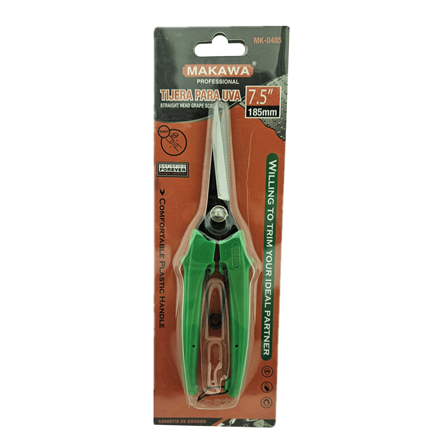 TIJERA MAKAWA MK0485 PODAR FRUTA UVA 7.5 PULGADAS MK-0485 - 2