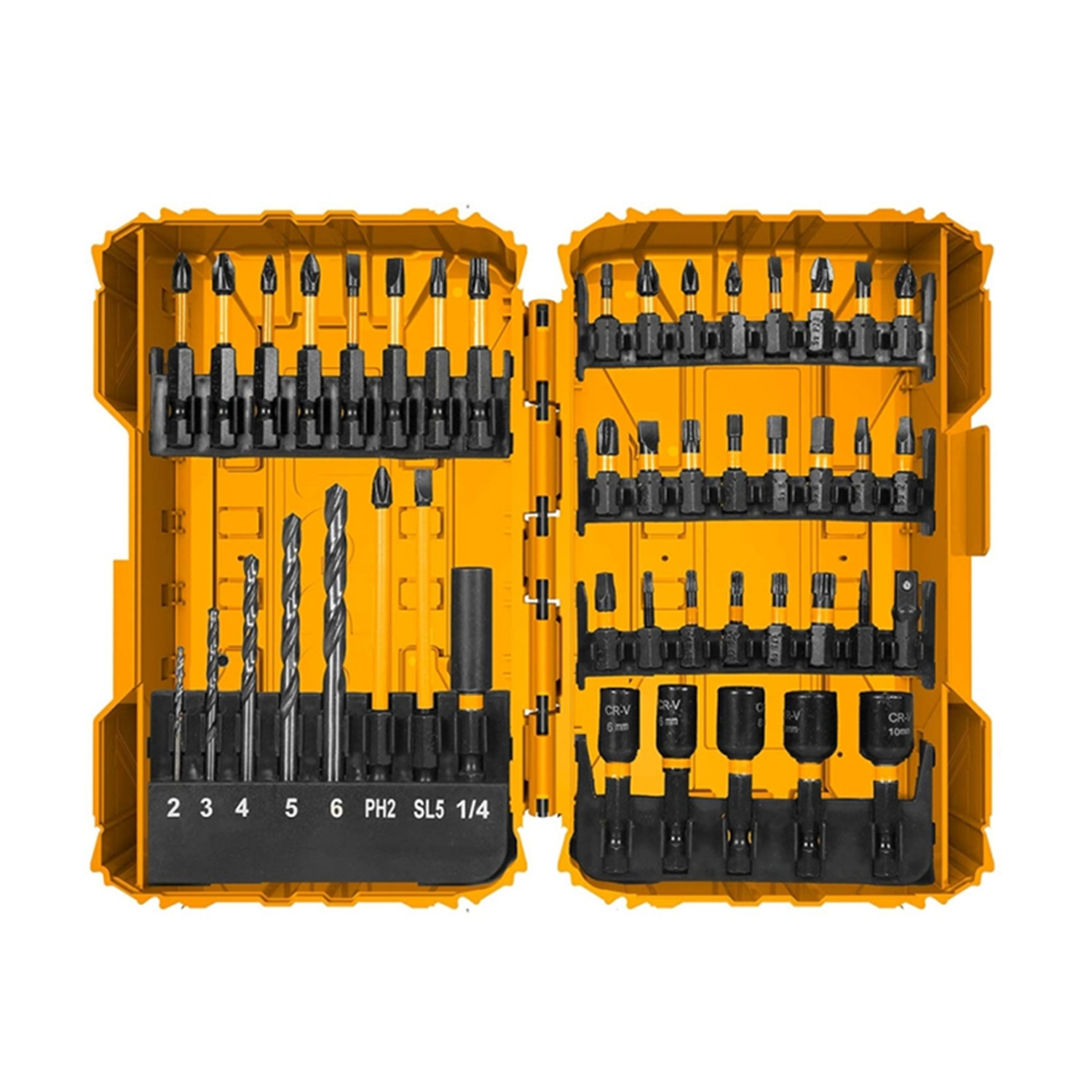 SET JUEGO DE PUNTAS DE IMPACTO INGCO AKDL24502 45 PIEZAS - 1