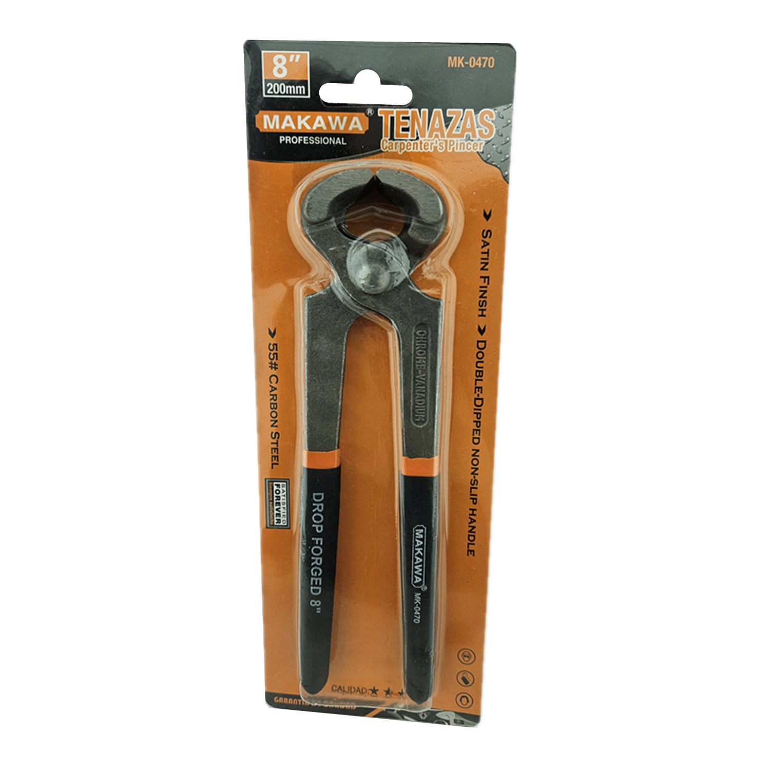 PINZA MAKAWA MK0470 TENAZA CARPINTERO 8 PULGADAS 200 MM - 1