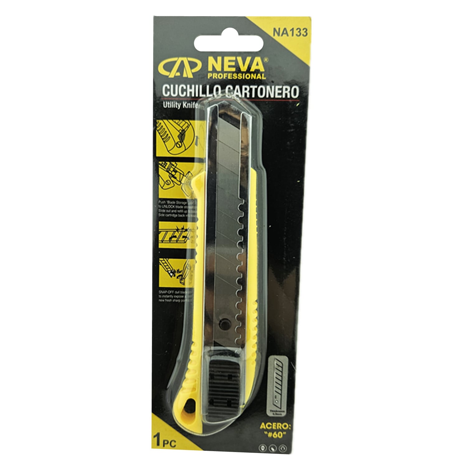 CORTA CARTON NEVA NA133 CUCHILLO CARTONERO - 1