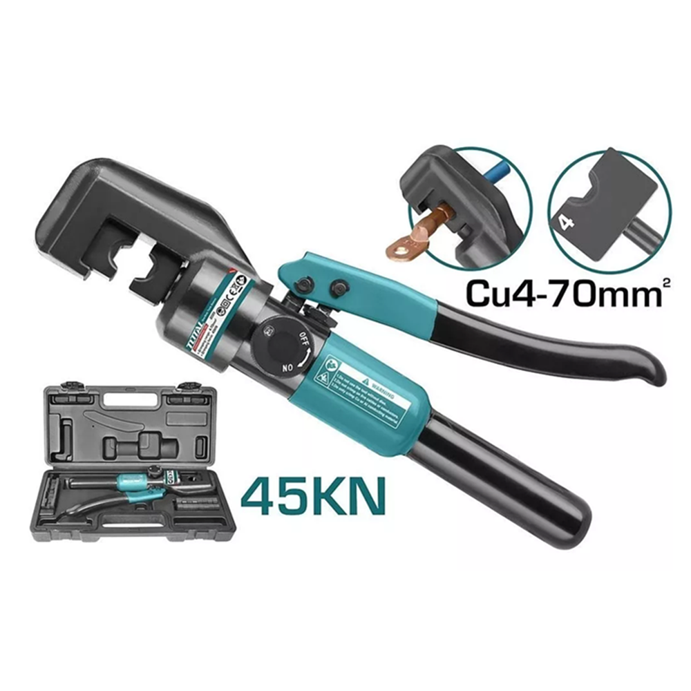 PRENSA APRIETA TERMINAL HIDRÁULICO 45 KN 4-70 MM2 THCT070 - 2