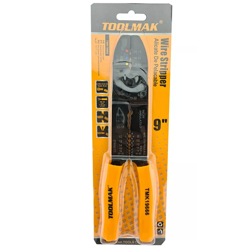 ALICATE PELACABLE 9 PULGADAS TOOLMAK TMK19666 - 2