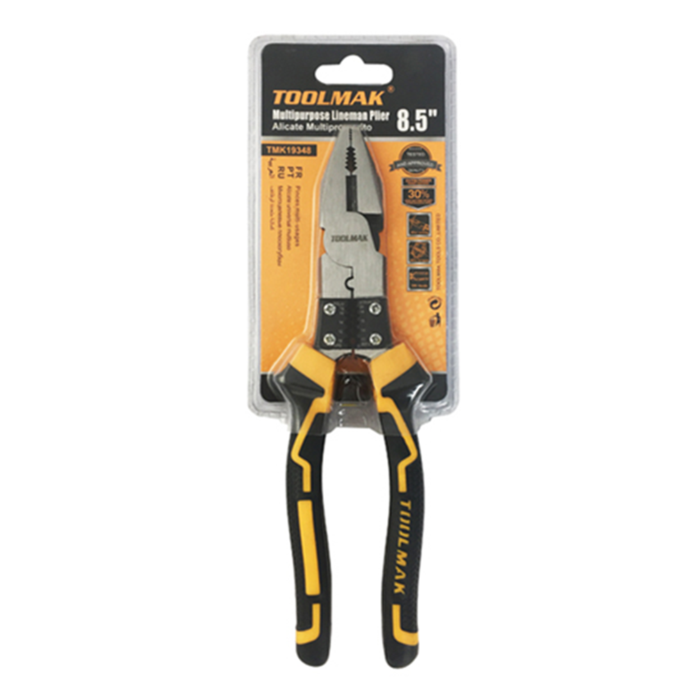 ALICATE UNIVERSAL MULTUSO PELACABLE 8.5 PULG TMK - 1