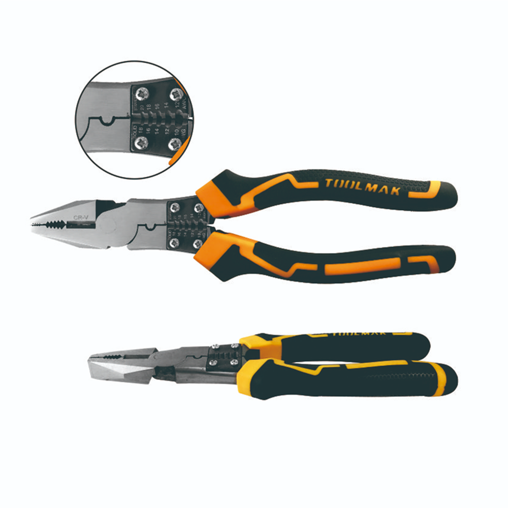ALICATE UNIVERSAL MULTUSO PELACABLE 8.5 PULG TMK - 2