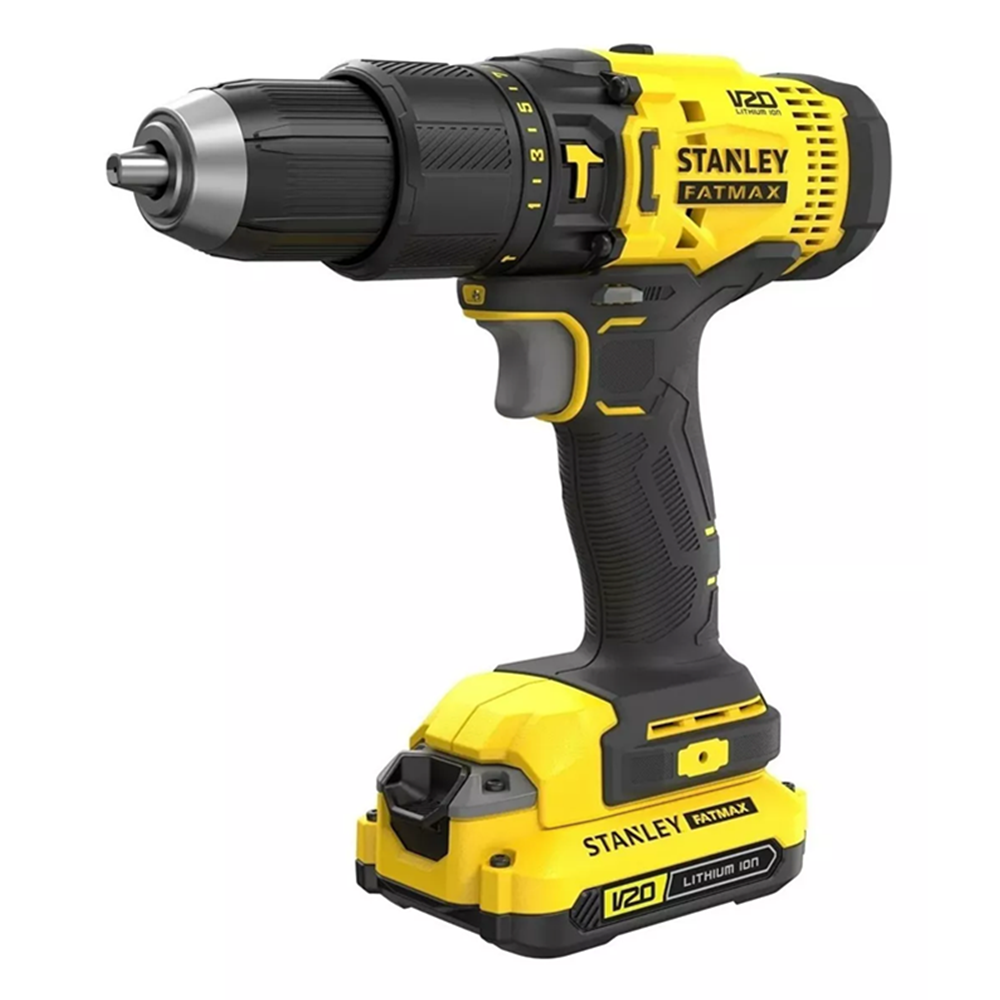 TALADRO ATORNILLADOR PERCUTOR 13MM 20V 2BAT + CARG STANLEY - 2