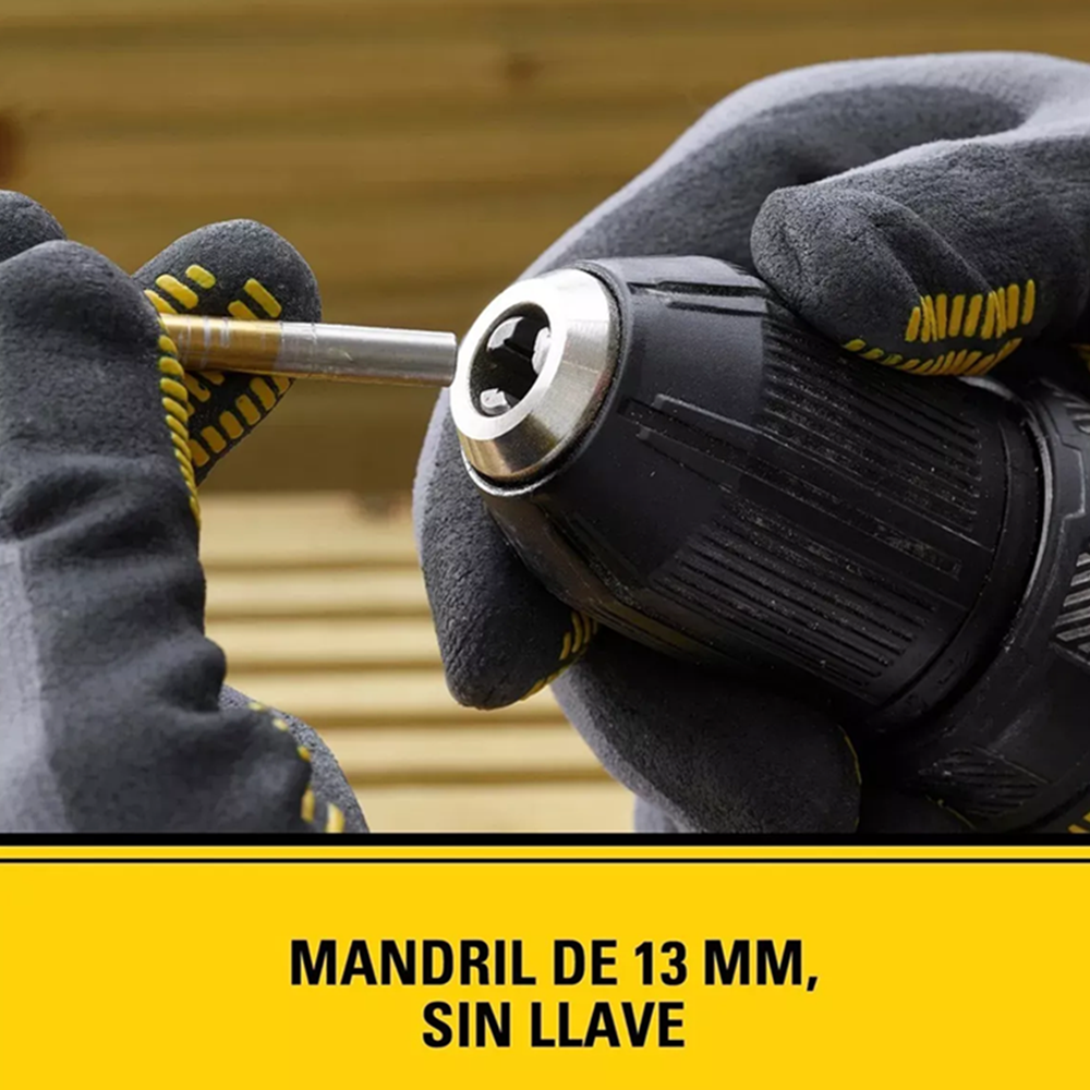 TALADRO ATORNILLADOR INALAMBRICO 13MM 20V 2BAT+ CARG STANLEY - 4