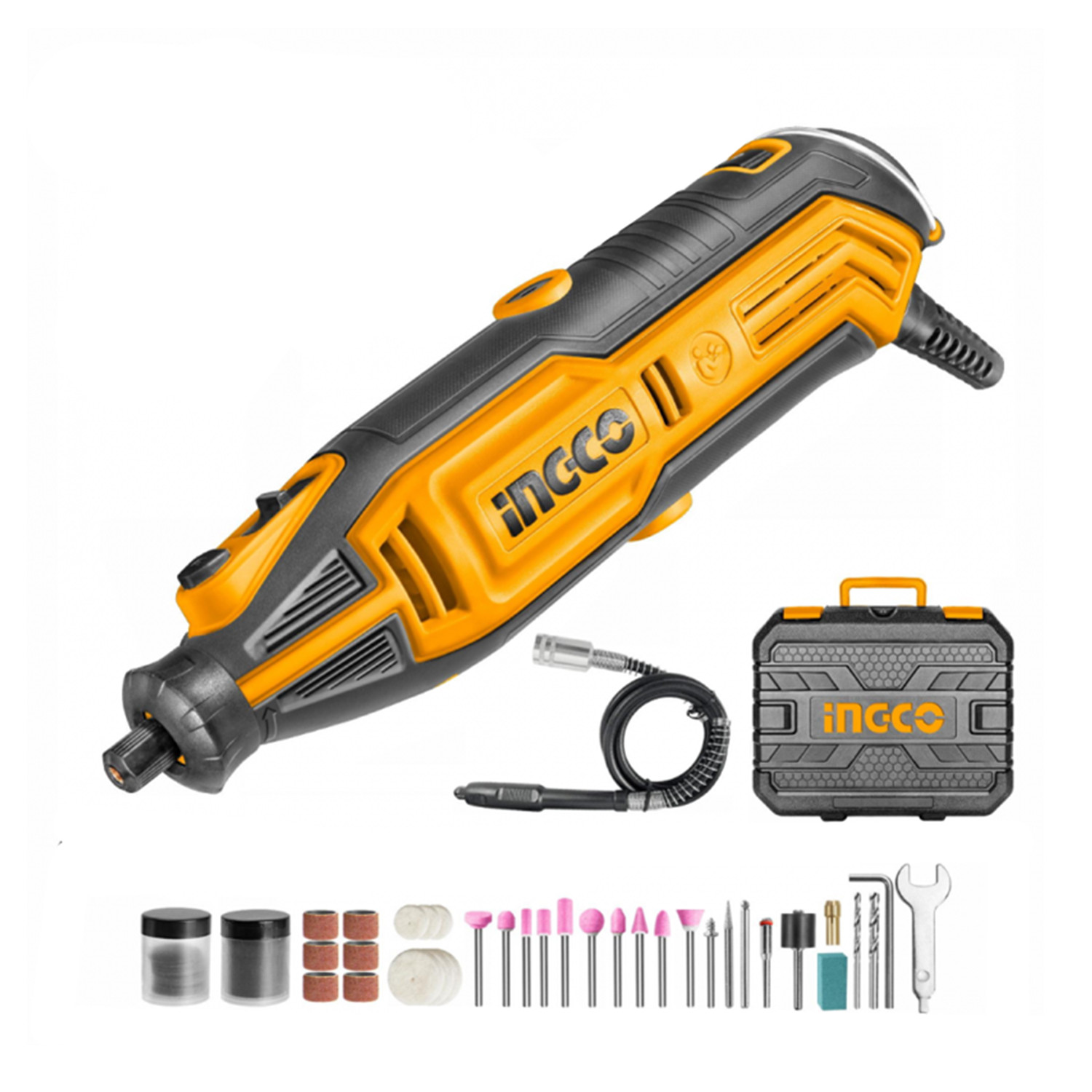 HERRAMIENTA ROTATIVA MINI TORNO MULTIUSO+109 ACC 130W INGCO - 1