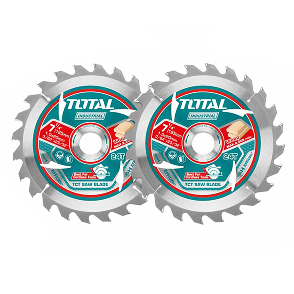 PACK 2 HOJA DISCO SIERRA CIRCULAR 7 1/4 24 D TAC2331853 - 1
