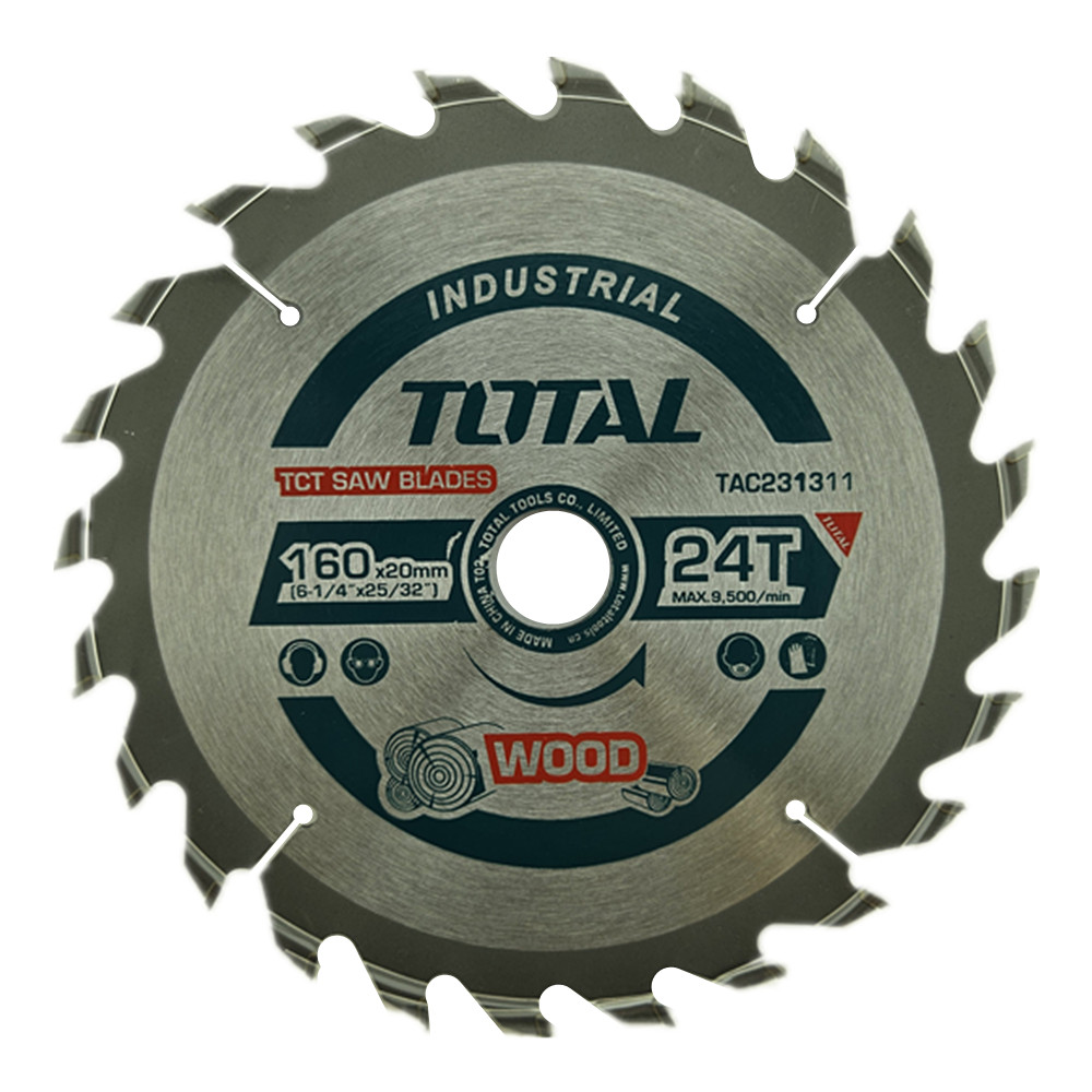 DISCO SIERRA CIRCULAR 6 1/4 PULGADAS 160MM 24 DIENTES TOTAL - 1