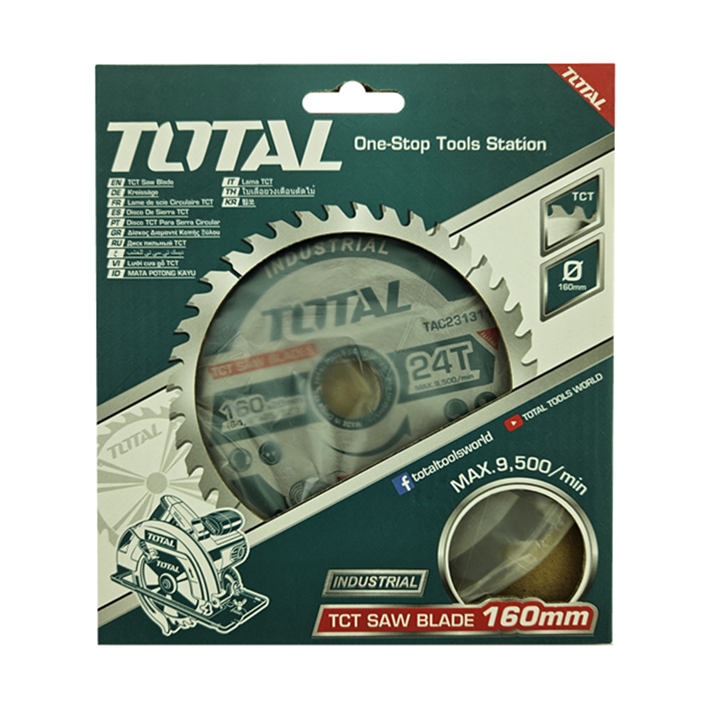 DISCO SIERRA CIRCULAR 6 1/4 PULGADAS 160MM 24 DIENTES TOTAL - 2
