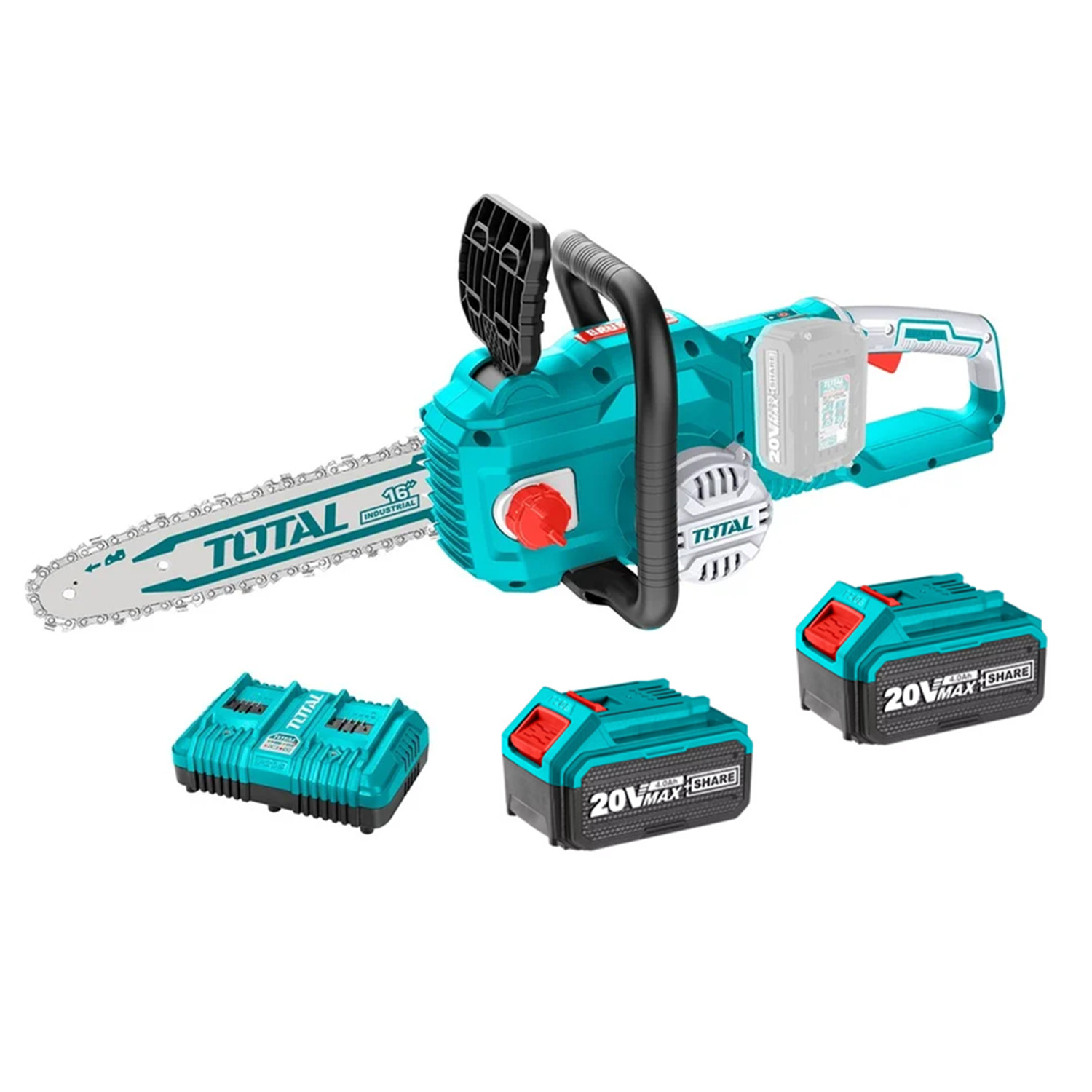MOTOSIERRA TOTAL TGSLI401682 40 V 16 PULGADAS BAT+ CARGADOR - 1
