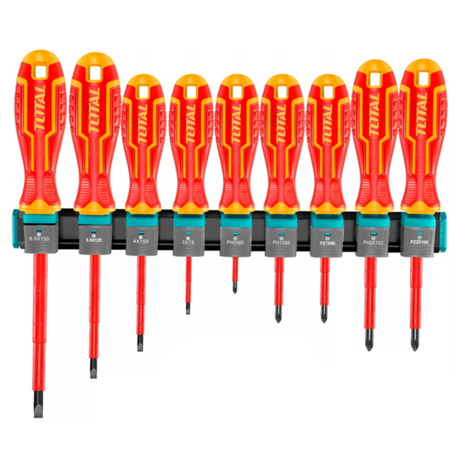 SET DESTORNILLADORES ELECTRICOS AISLADO 9PCS TOTAL THTIS596 - 1