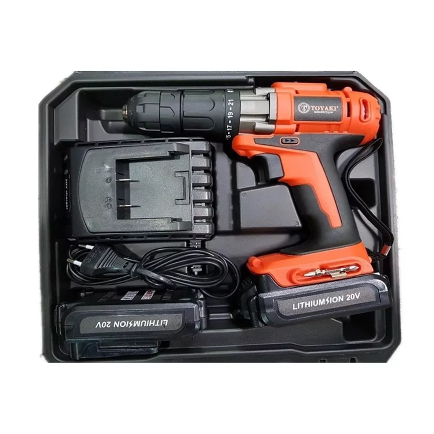 TALADRO ATORNILLADOR TOYAKI TK827 20 V BAT + CARG - 2