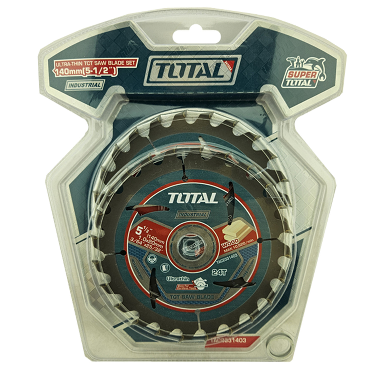 PACK 2 HOJA DISCO SIERRA CIRCULAR 5 1/2 24 DIENTES TOTAL - 1