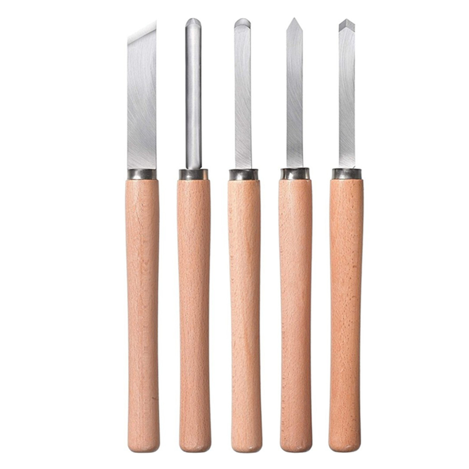 SET KIT JUEGO DE CINCELES FORMON MADERA 5 PIEZAS KWB 455250 - 1