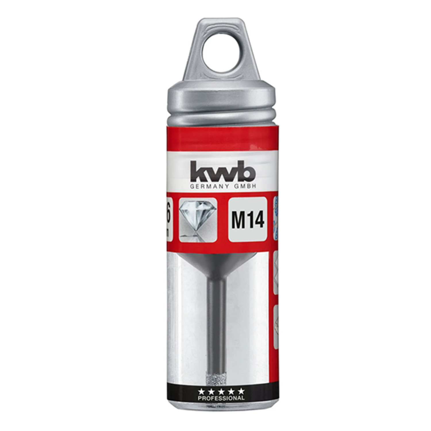 SIERRA COPA DIAMANTADA PARA ESMERIL M14 6MM KWB 500206 - 2