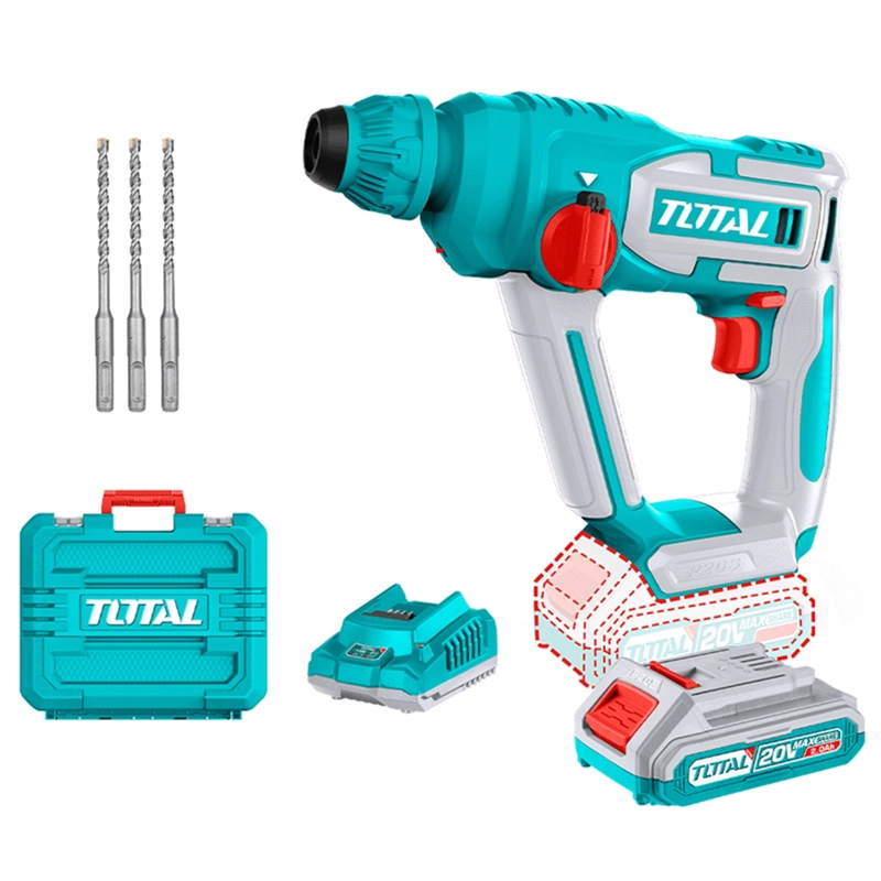 ROTOMARTILLO 20V SDS PLUS BAT + CARGADOR TOTAL TRHLI201681 - 1