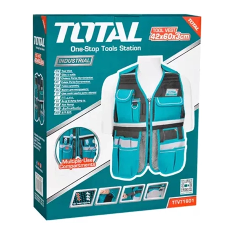 CHALECO COLETO PORTA HERRAMIENTAS INDUSTRIAL TOTAL TTVT1601 - 3