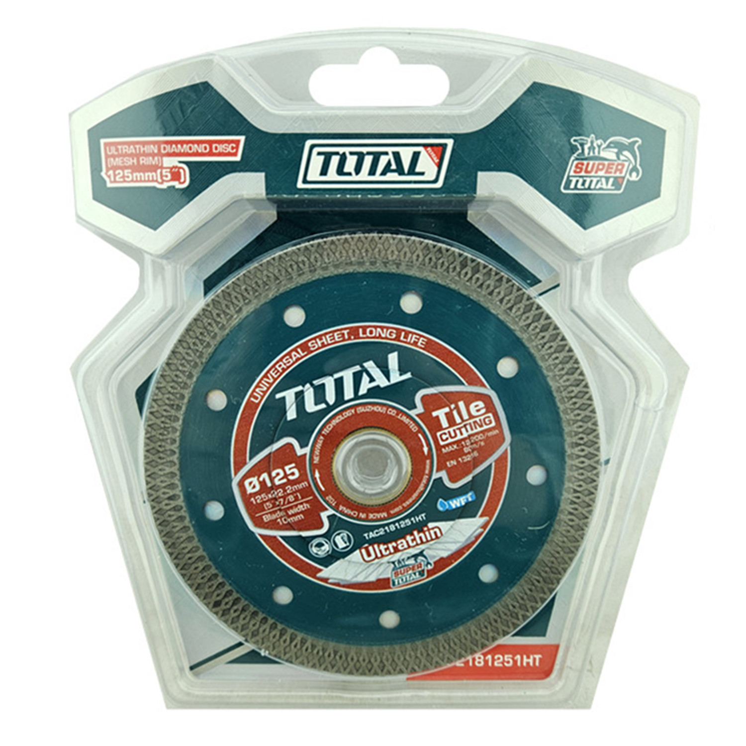 DISCO DIAMANTADO ULTRAFINO CORTE 5 125MM TOTAL TAC2181251HT - 1