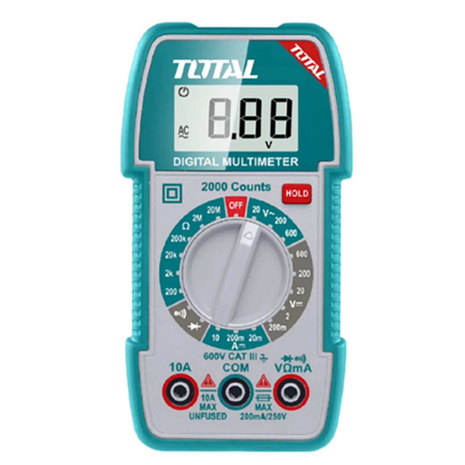 MULTIMETRO MULTITESTER DIGITAL TOTAL TMT5360011 - 1