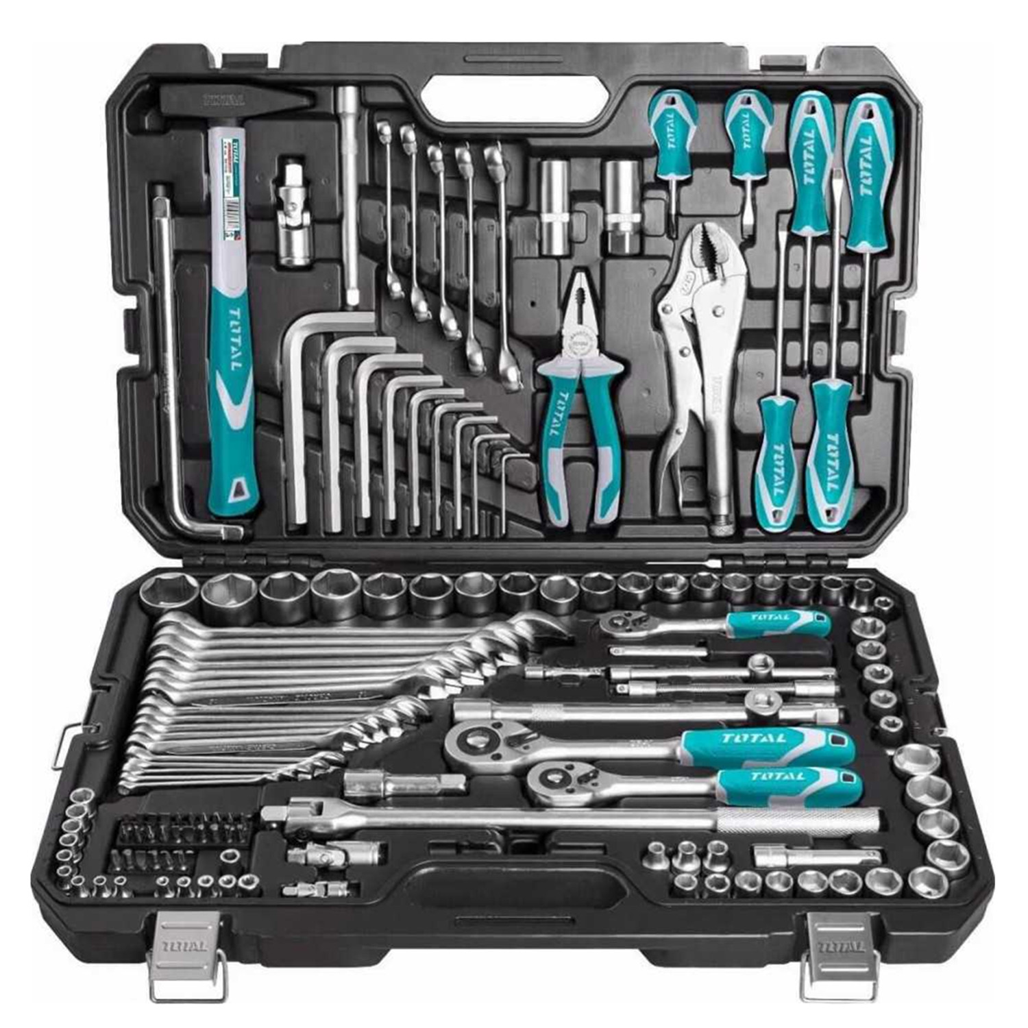 KIT MALETA HERRAMIENTAS MANUALES 142 PCS TOTAL THKTHP21426 - 1