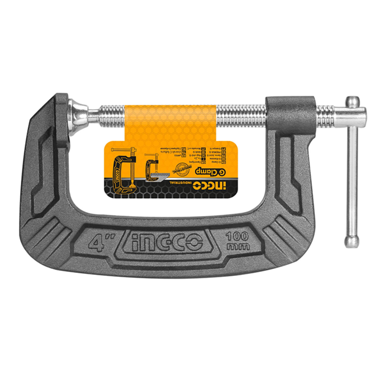PRENSA TIPO C 4 PULGADAS (100MM) INGCO HGC0104 - 1