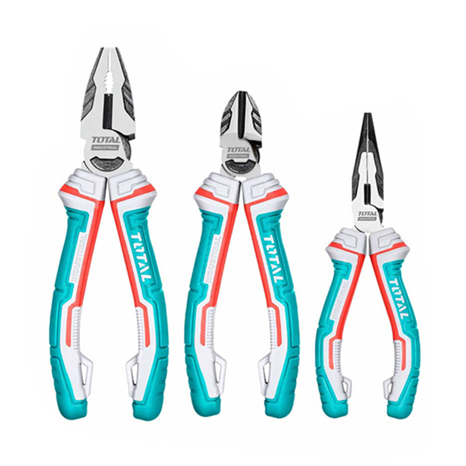 KIT SET JUEGO DE ALICATES 3 PIEZAS TOTAL THT2K0301S - 1
