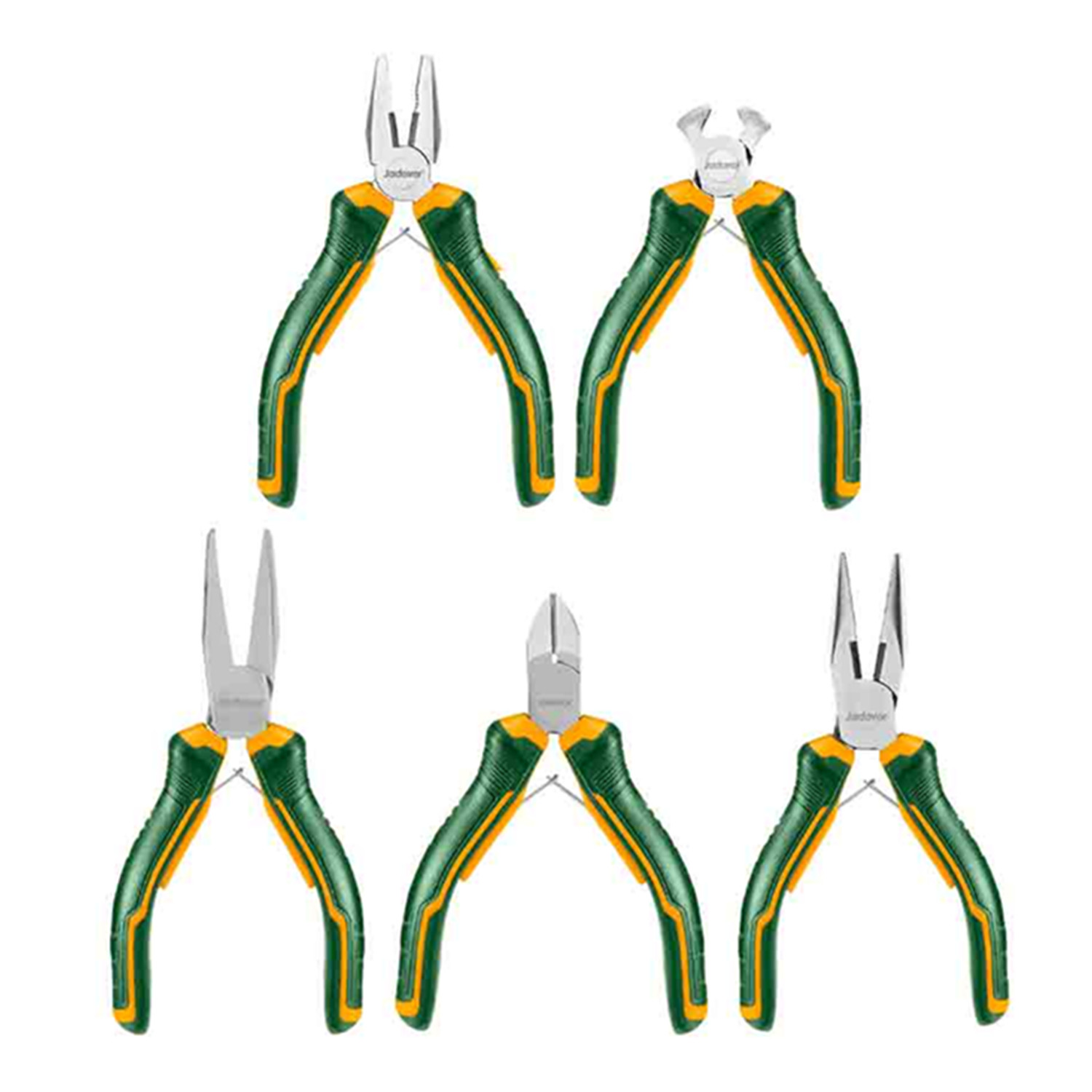 KIT SET JUEGO DE MINI ALICATE 5 PIEZAS JADEVER JDPS1615 - 1