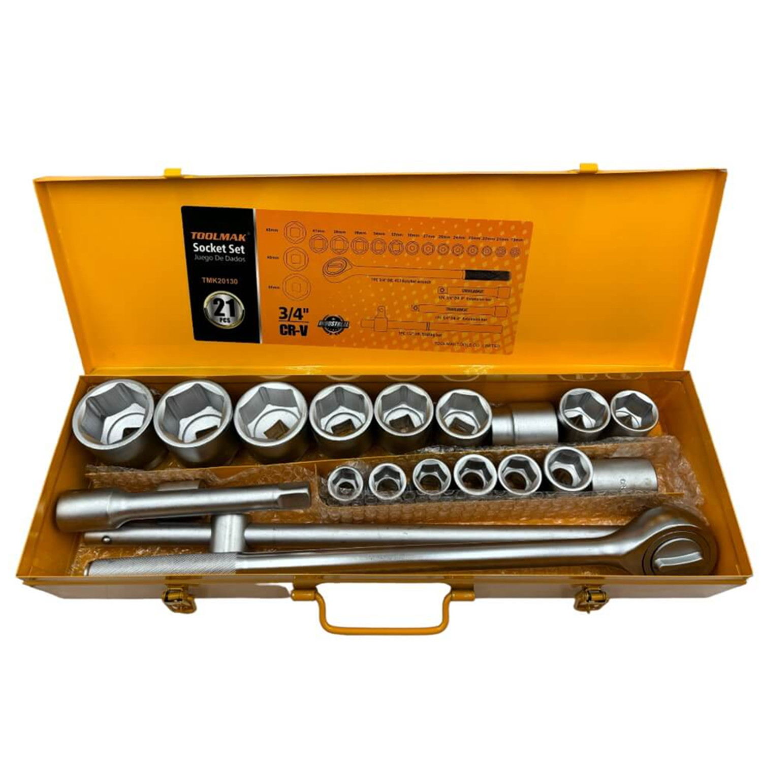 KIT JUEGO DE DADOS CHICHARRA CUADRANTE 3/4 21 PIEZAS TOOLMAK - 1