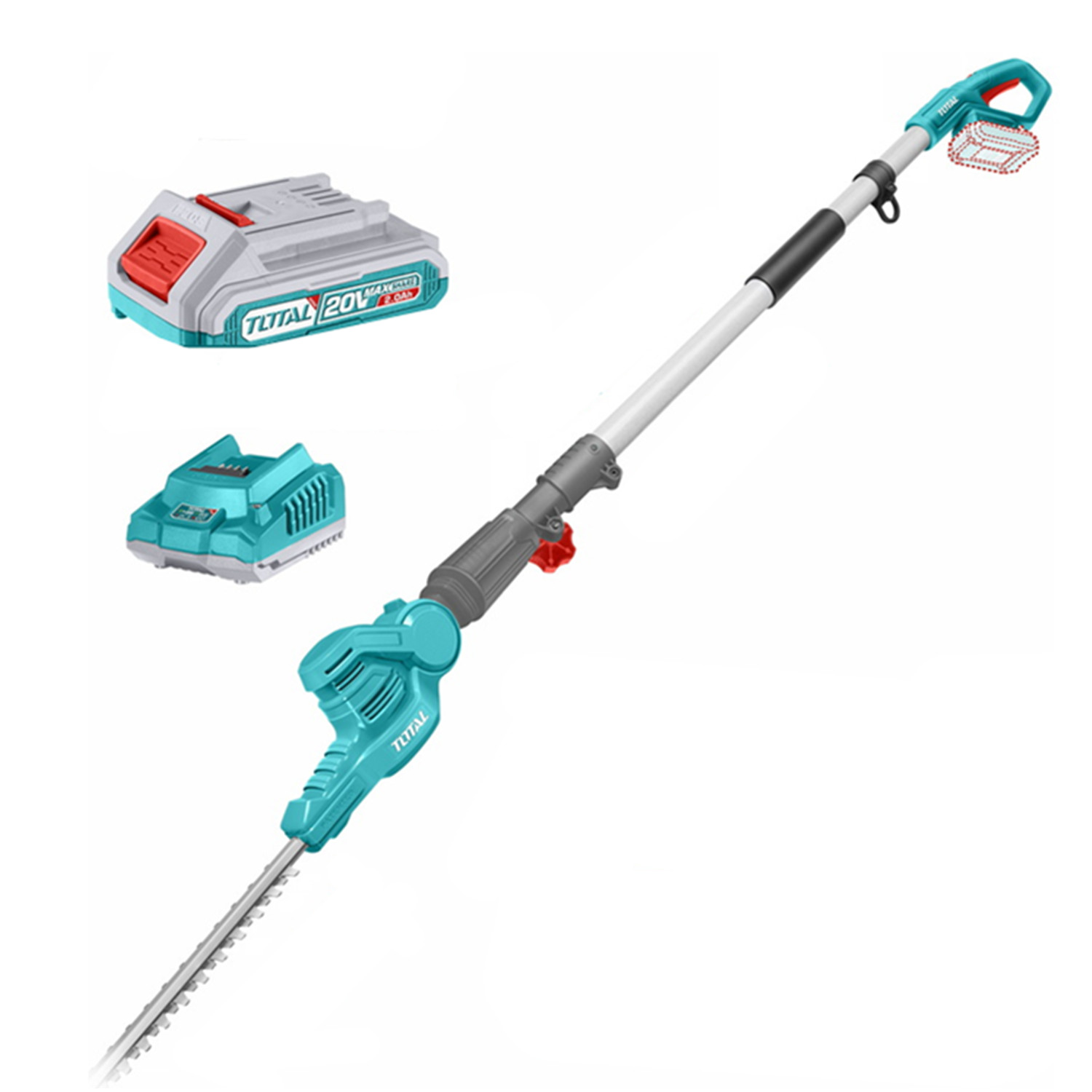 CORTASETO PODADOR DE ALTURA INALÁMBRICO 20V BAT+ CARG TOTAL - 1