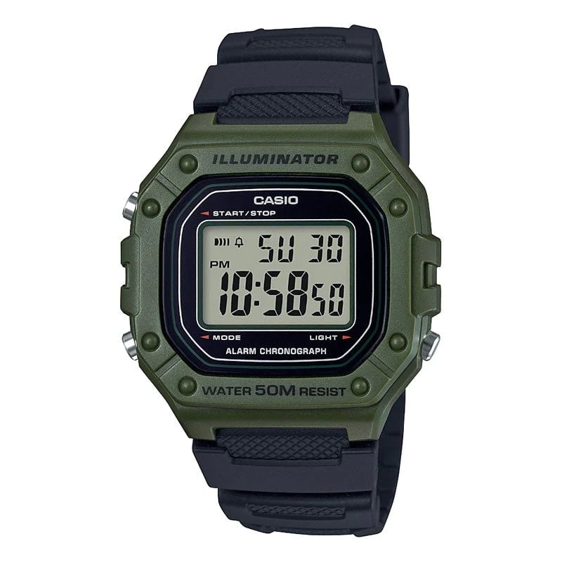 RELOJ CASIO HOMBRE W-218H-3AVDF - 1