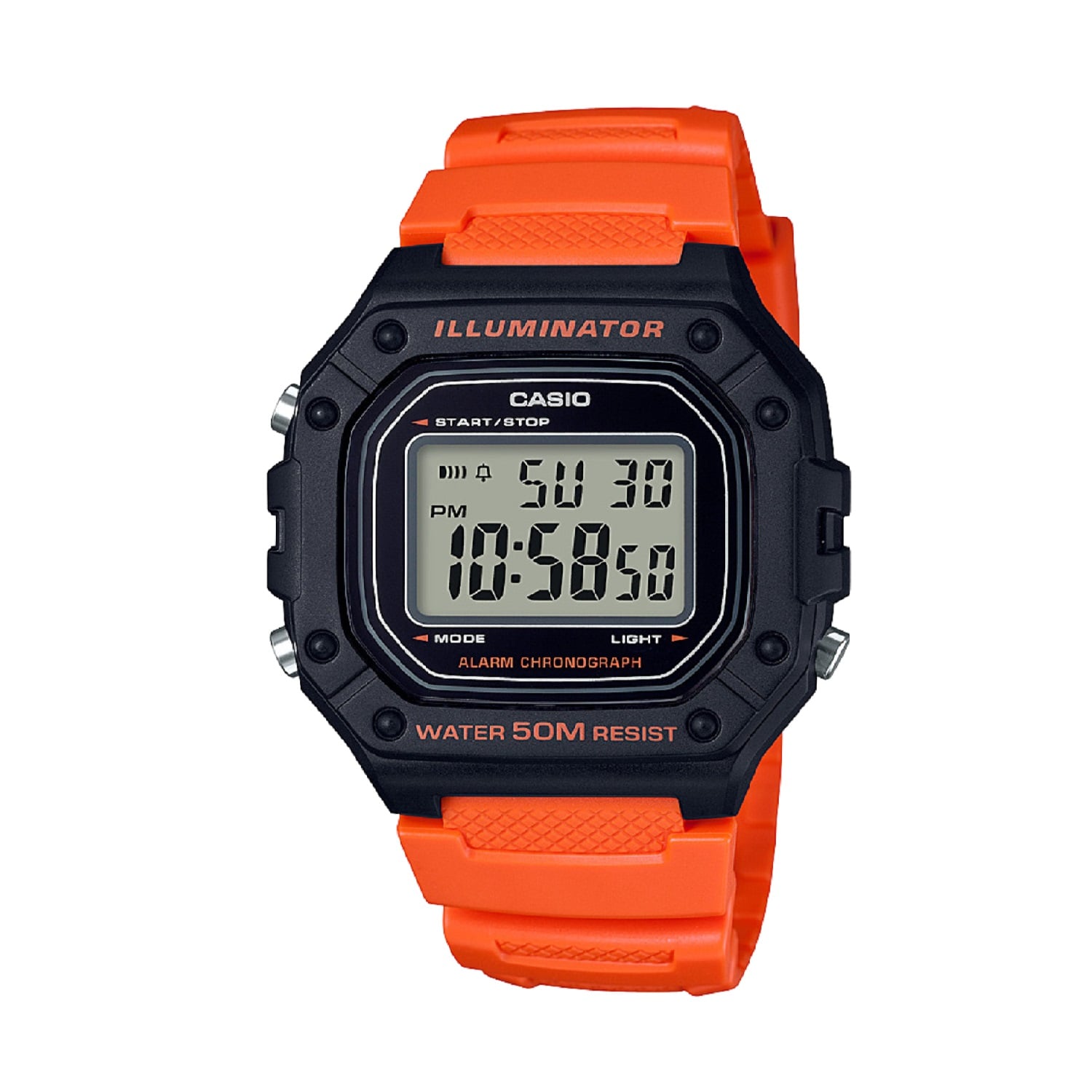 RELOJ CASIO HOMBRE W-218H-4B2VDF - 1