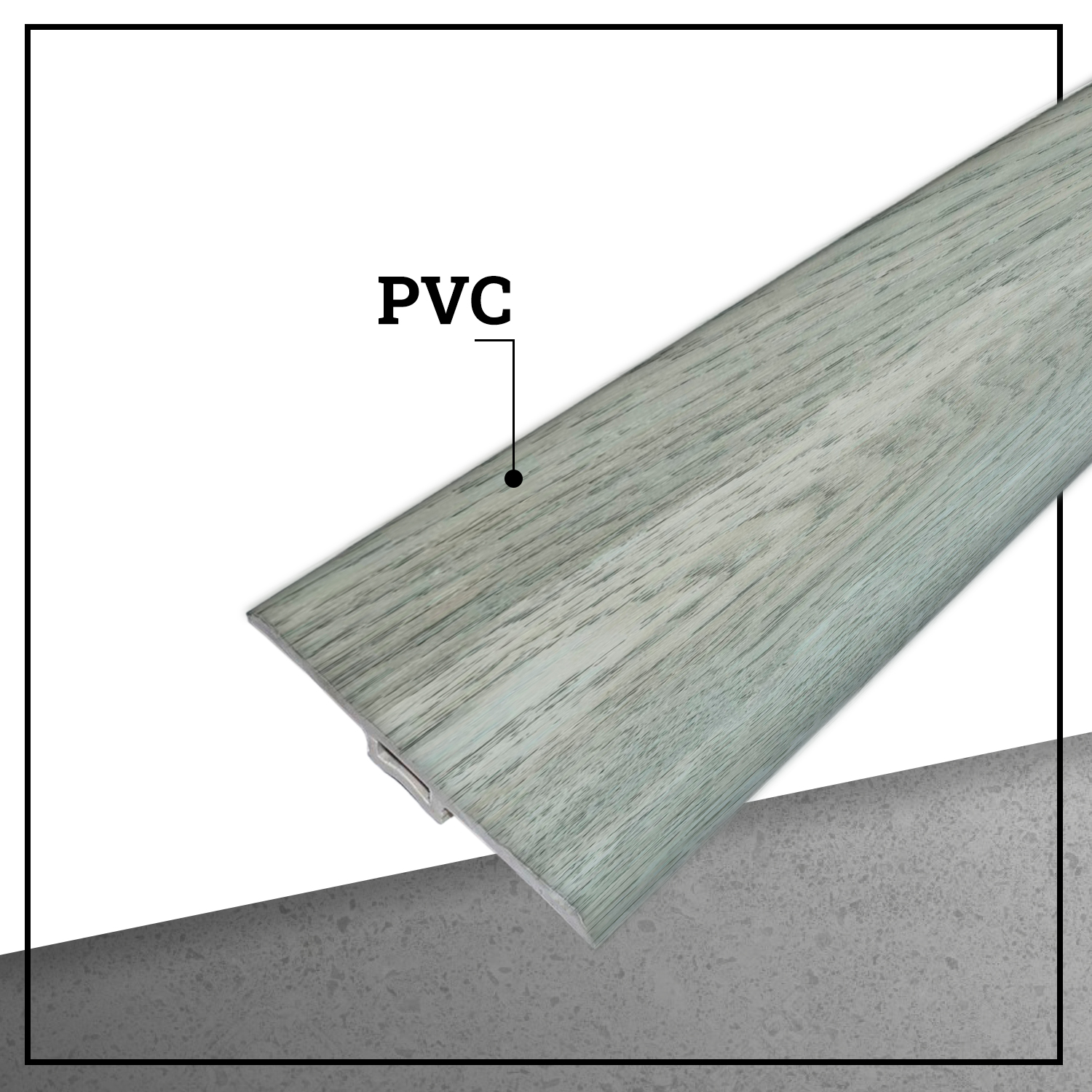 MOLDURA T PVC 2MT X 45MM COLOR BEIGE MILAN - 3