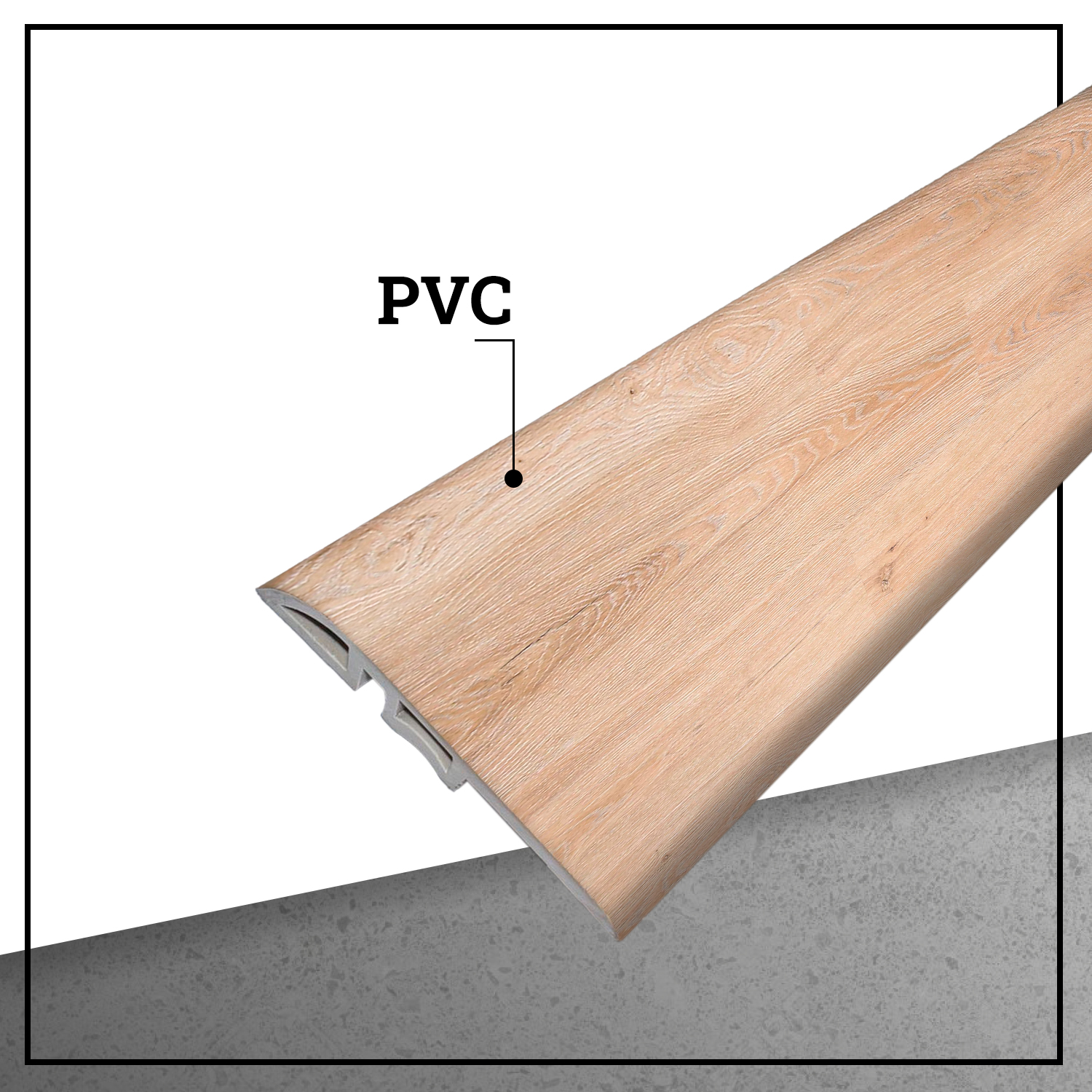 CUBREJUNTA REDUCTOR PVC 2MT X 45MM COLOR ARENA - 3