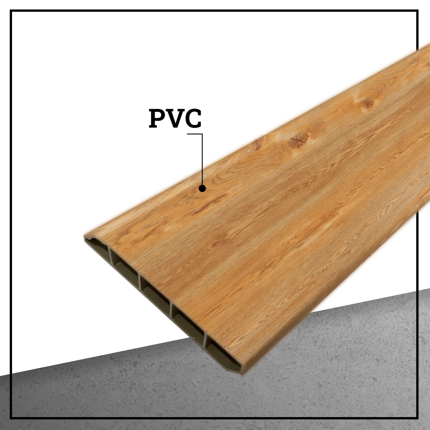GUARDAPOLVO PVC 2MT X 80MM COLOR BAMBOO - 3