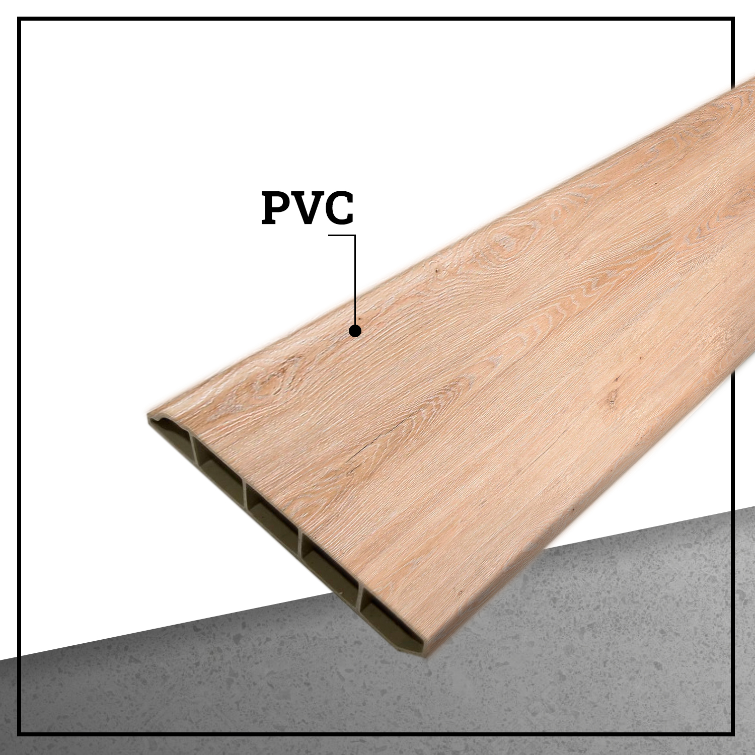 GUARDAPOLVO PVC 2MT X 80MM COLOR ARENA - 3
