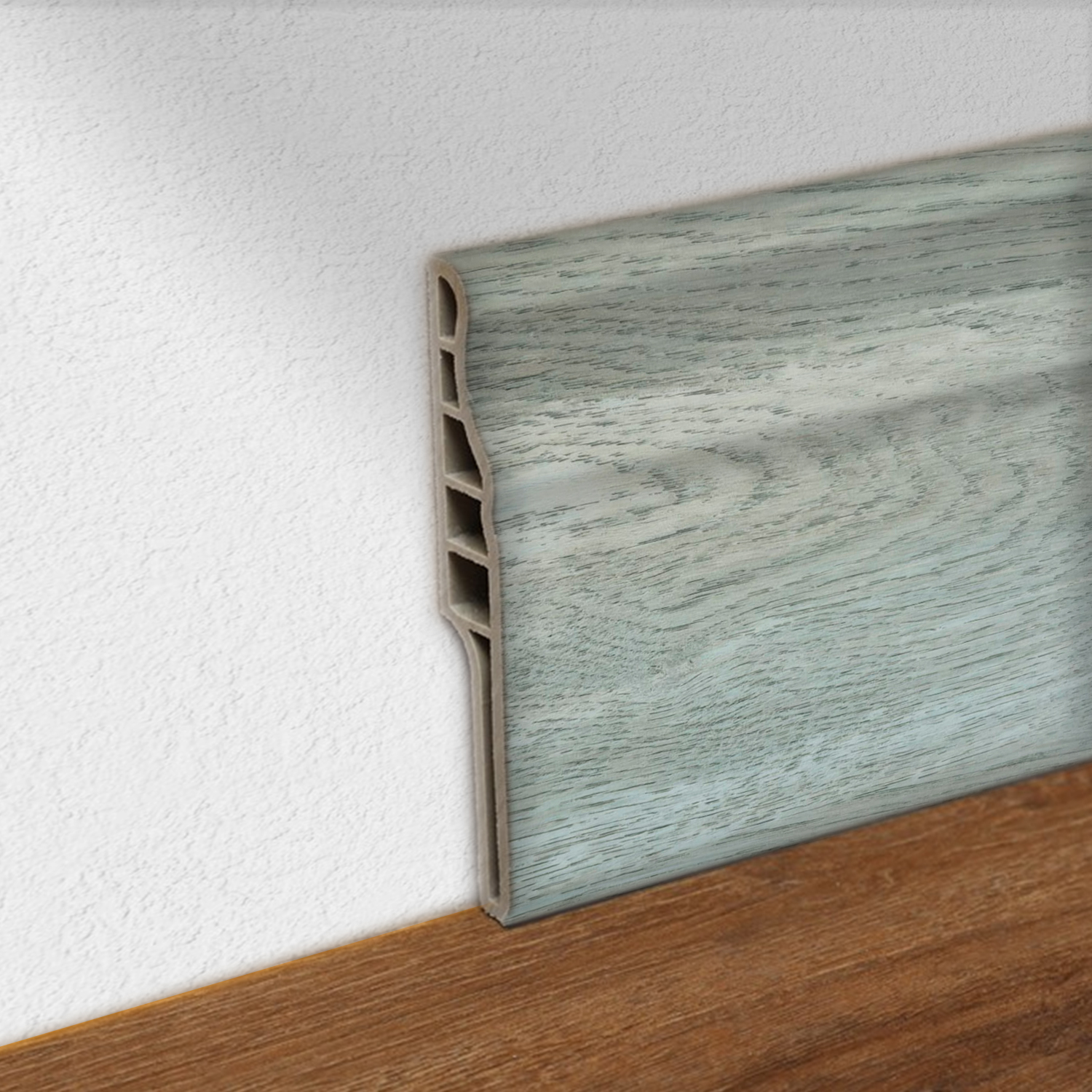 GUARDAPOLVO PVC 2MT X 90MM COLOR BEIGE MILAN - 2