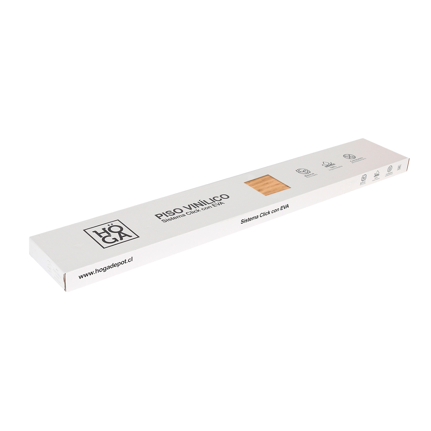 PISO FLOTANTE VINÍLICO HOGA SPC CLICK 4 MM + EVA 1 MM X 23 CM X 122CM ROBLE SUAVE - 7