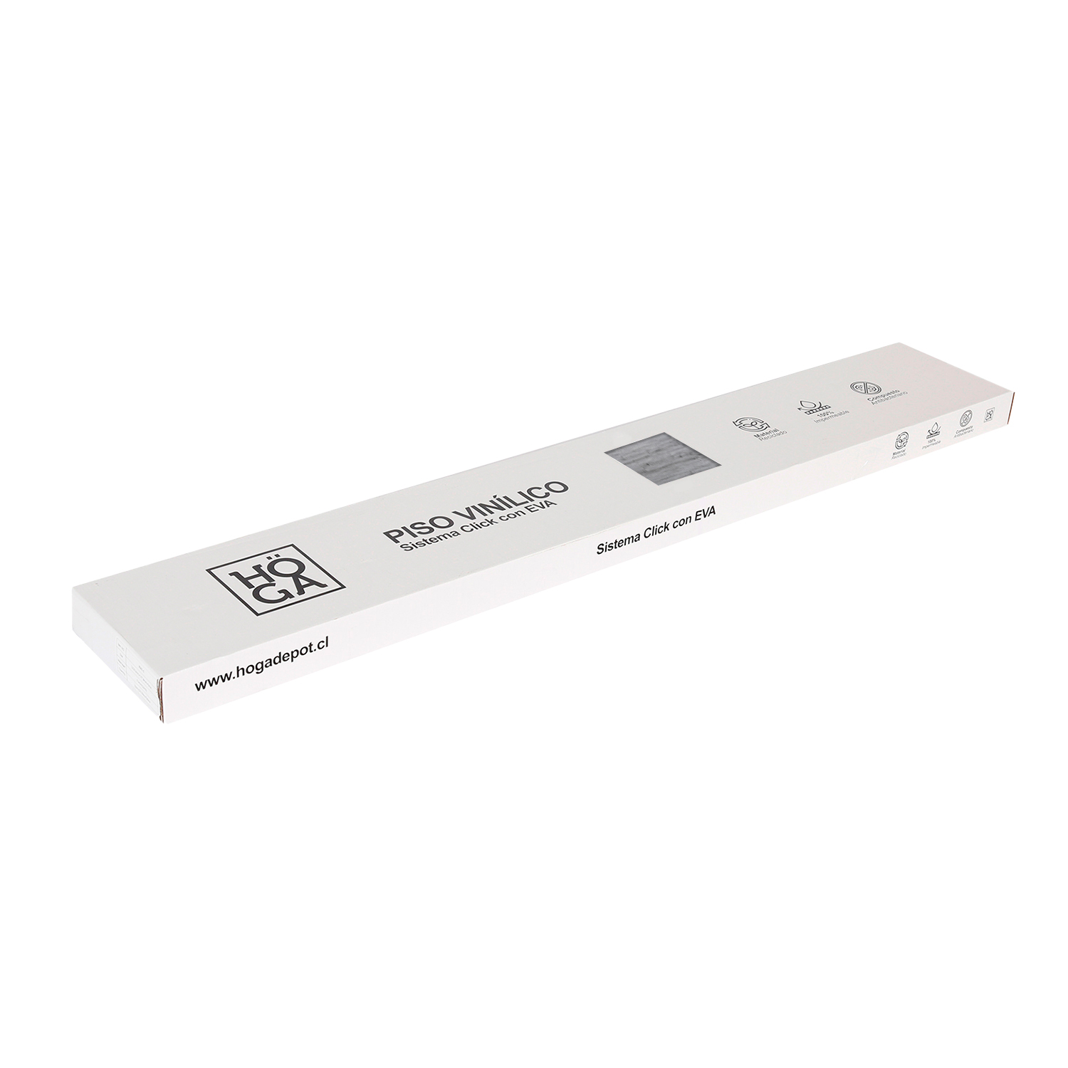 PISO FLOTANTE VINÍLICO HOGA SPC CLICK 4 MM + EVA 1 MM X 23 CM X 122CM GRIS LONDRES - 6