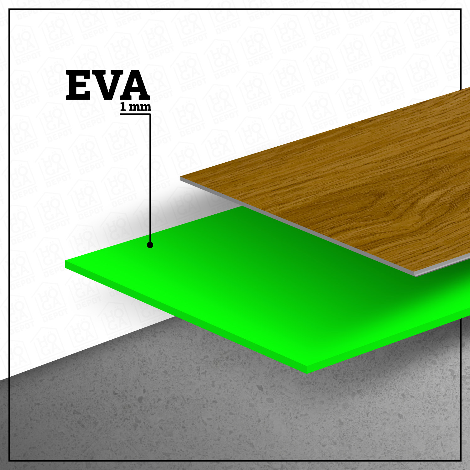 PISO FLOTANTE VINÍLICO HOGA SPC CLICK 3.5 MM + EVA 1 MM X 18 CM X 122 CM HAYA - 6