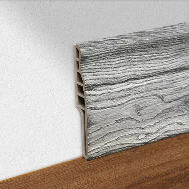 GUARDAPOLVO PVC HOGA 2MT X 90MM GRIS OAK - 2