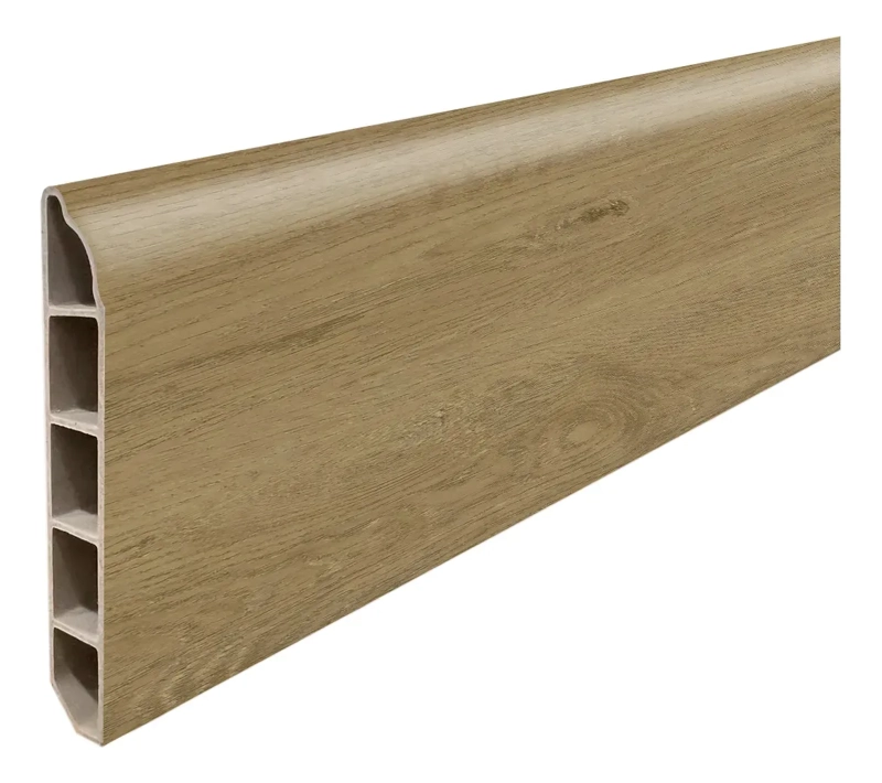 PACK 10 UNIDADES GUARDAPOLVO PVC HOGA 2MT X 90MM ABEDUL - 1