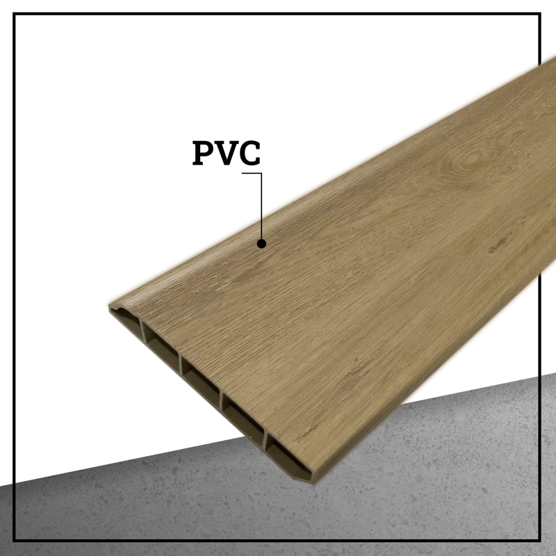 PACK 10 UNIDADES GUARDAPOLVO PVC HOGA 2MT X 90MM ABEDUL - 2
